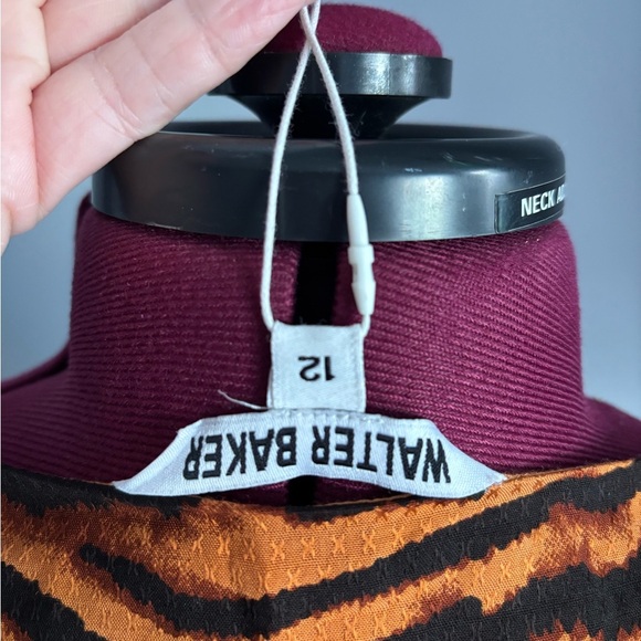 Walter Baker size 12 Tiger Print Square Neck Dress - Picture 2 of 6